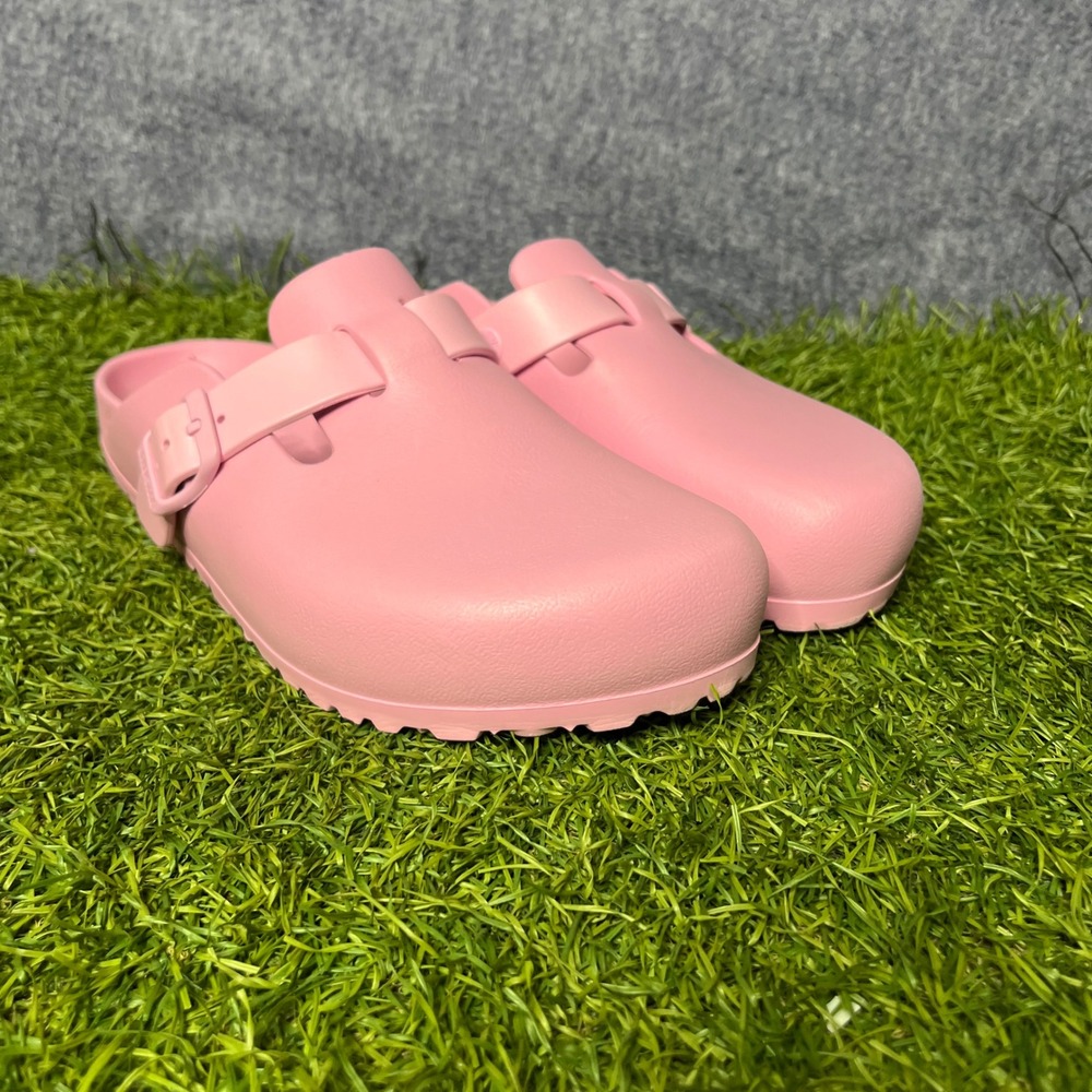 Birkenstock Boston EVA Clogs Pink Waterproof Slip On Sandals Womens 40 L9 M7 - Picture 1 of 7